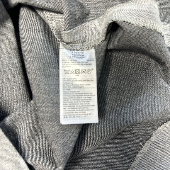 BANANA REPUBLIC Gray Sleeveless‎ Sheath Dress, Size Petite 8P - Picture 6 of 9